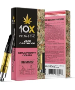 10X Delta 8 Cartridge | Strawberry Cough